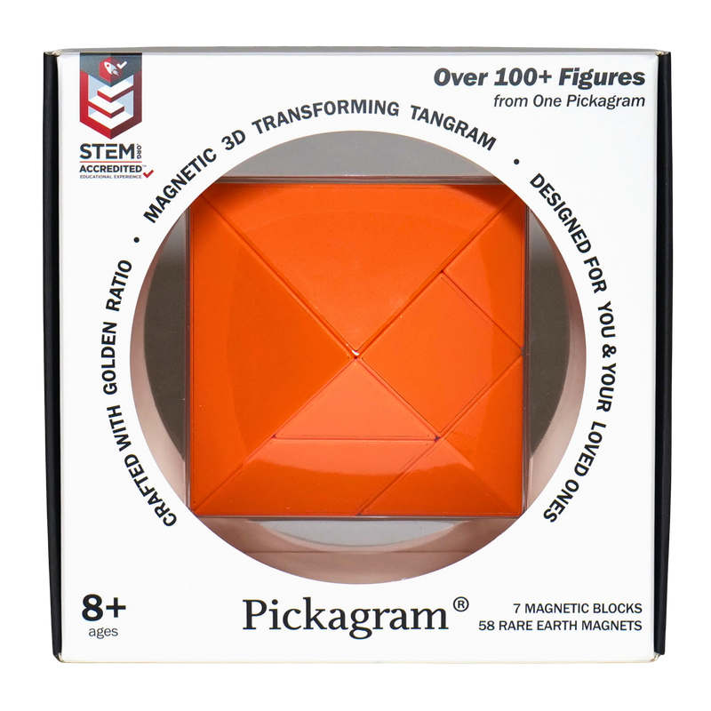 Pickagram Magnetic 3D Art Puzzle - Orange