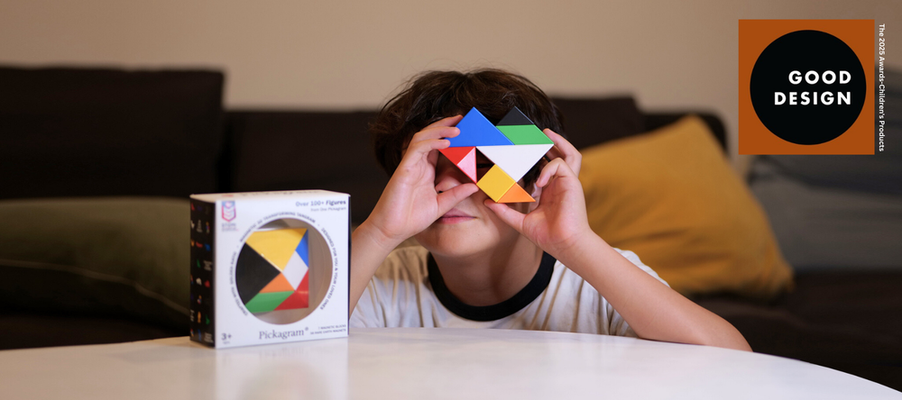 Pickagram _Magnetized 3D Tangram crafted with Golden Ratio