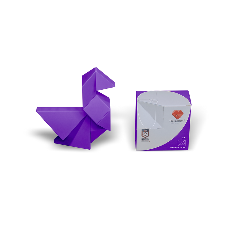 Pickagram Magnetic 3D Art Puzzle - Purple